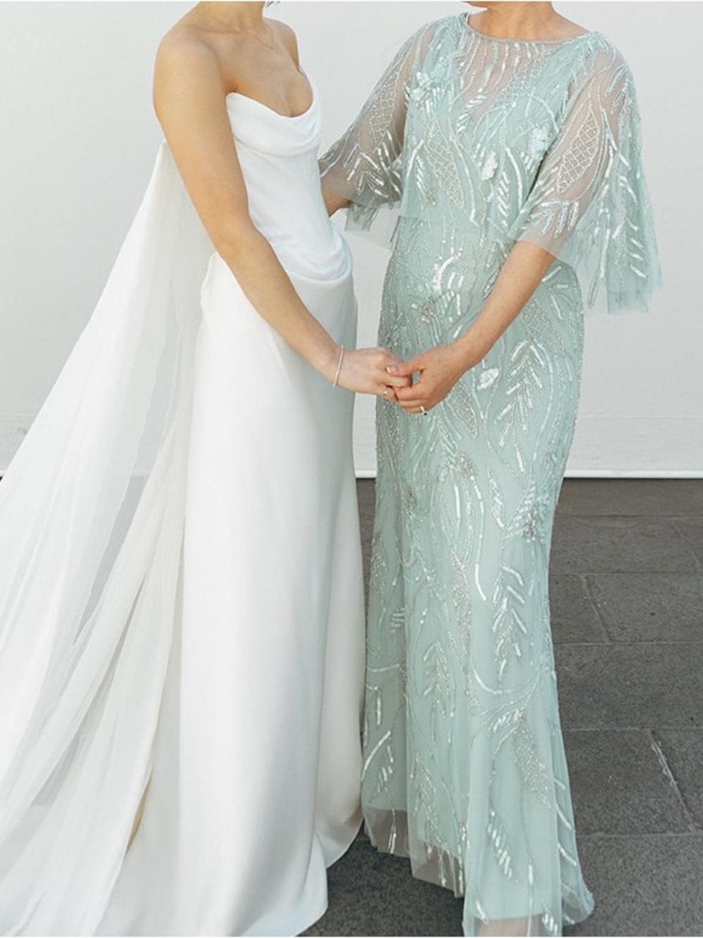 Adrianna Papell Sequin Embellished Dress in Mint